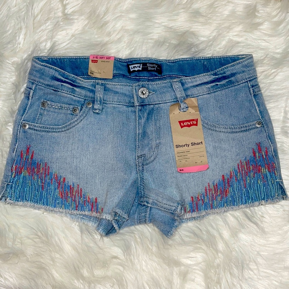 Levi's Strauss Shorty Short Denim Cutoff Short NWT